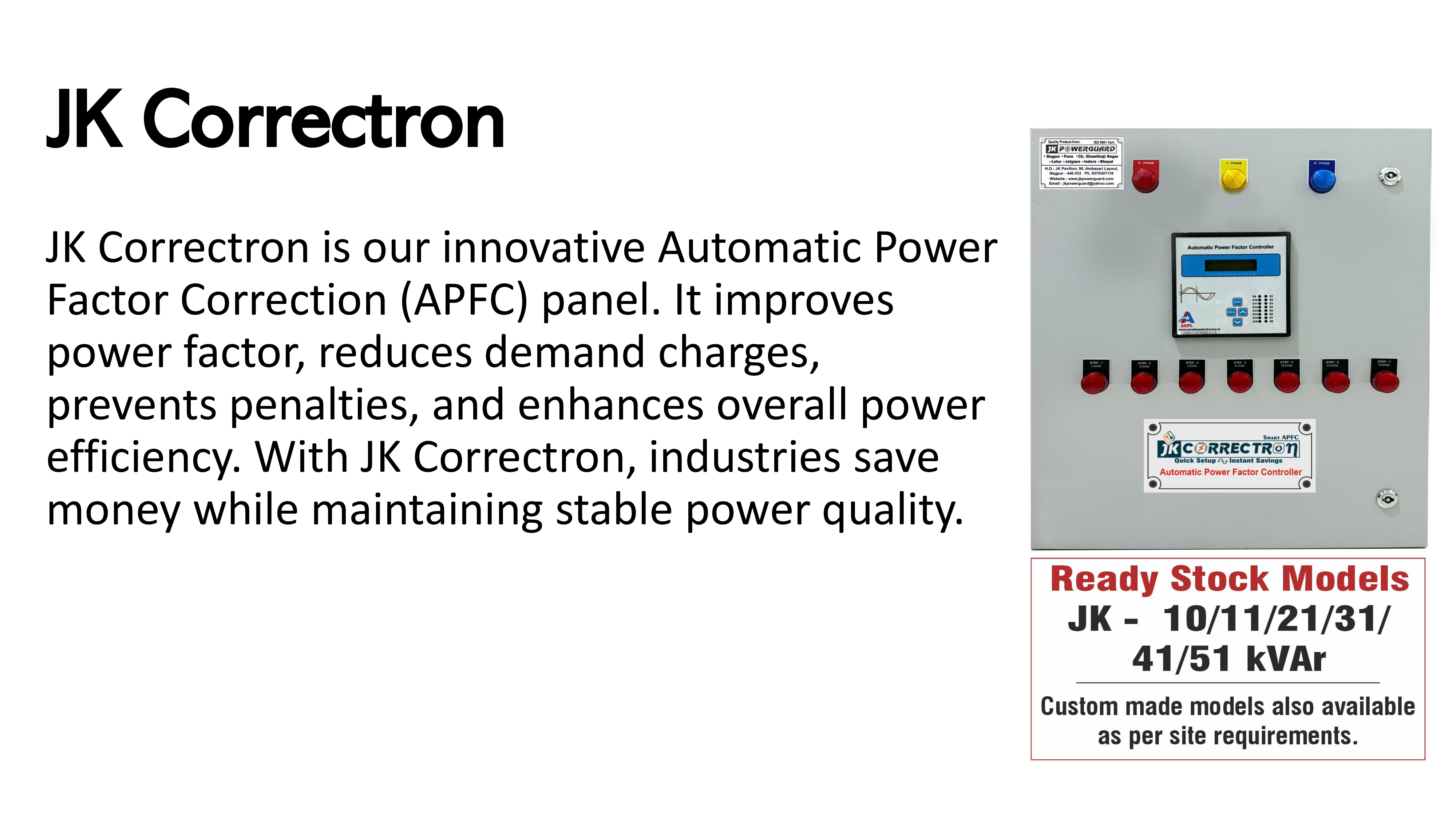 JK Correctron Product